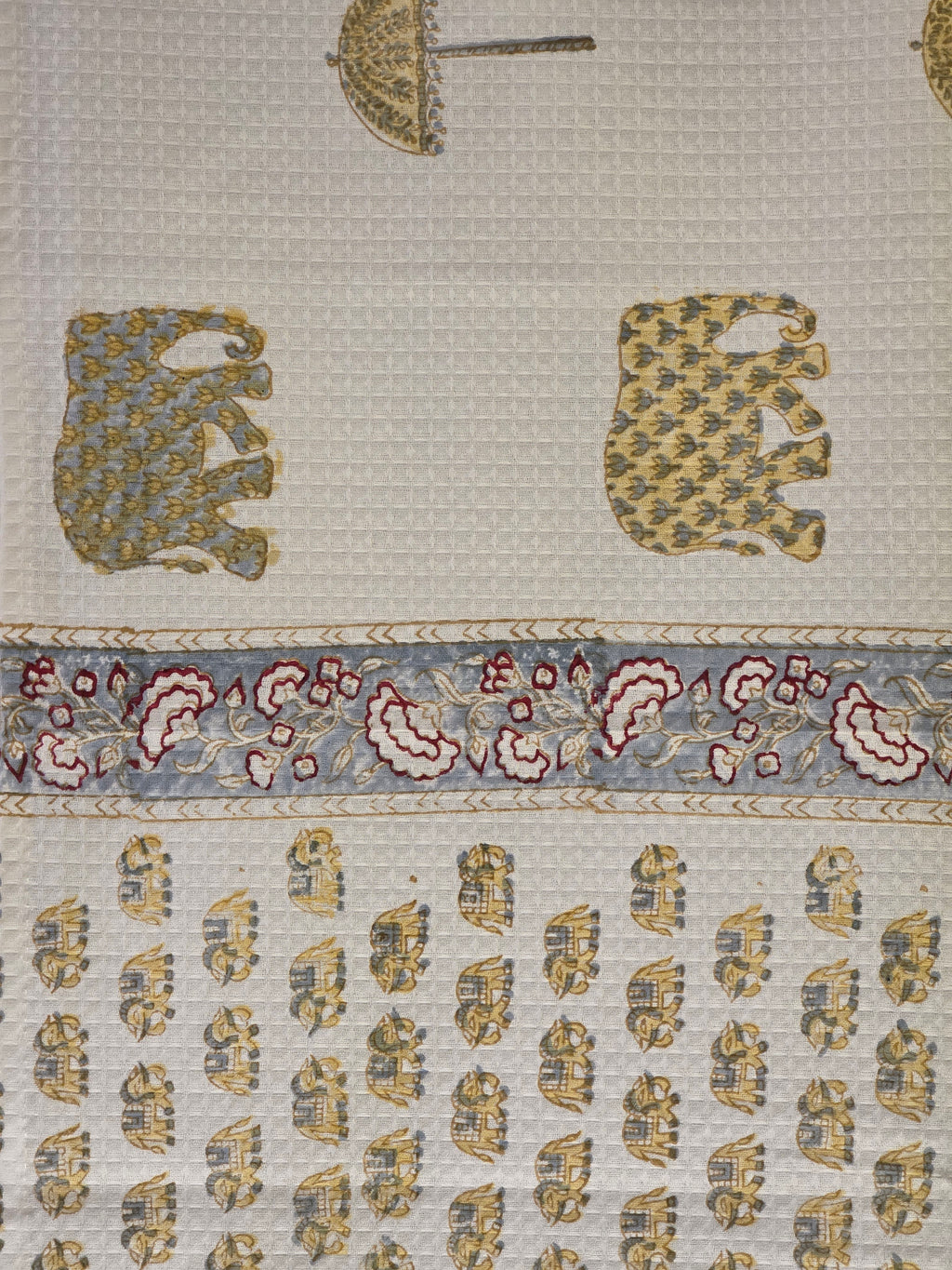Pure Cotton Hand Block Print Bath Towel