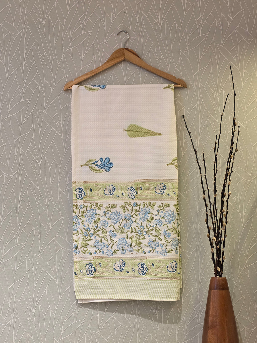Pure Cotton Hand Block Print Bath Towel