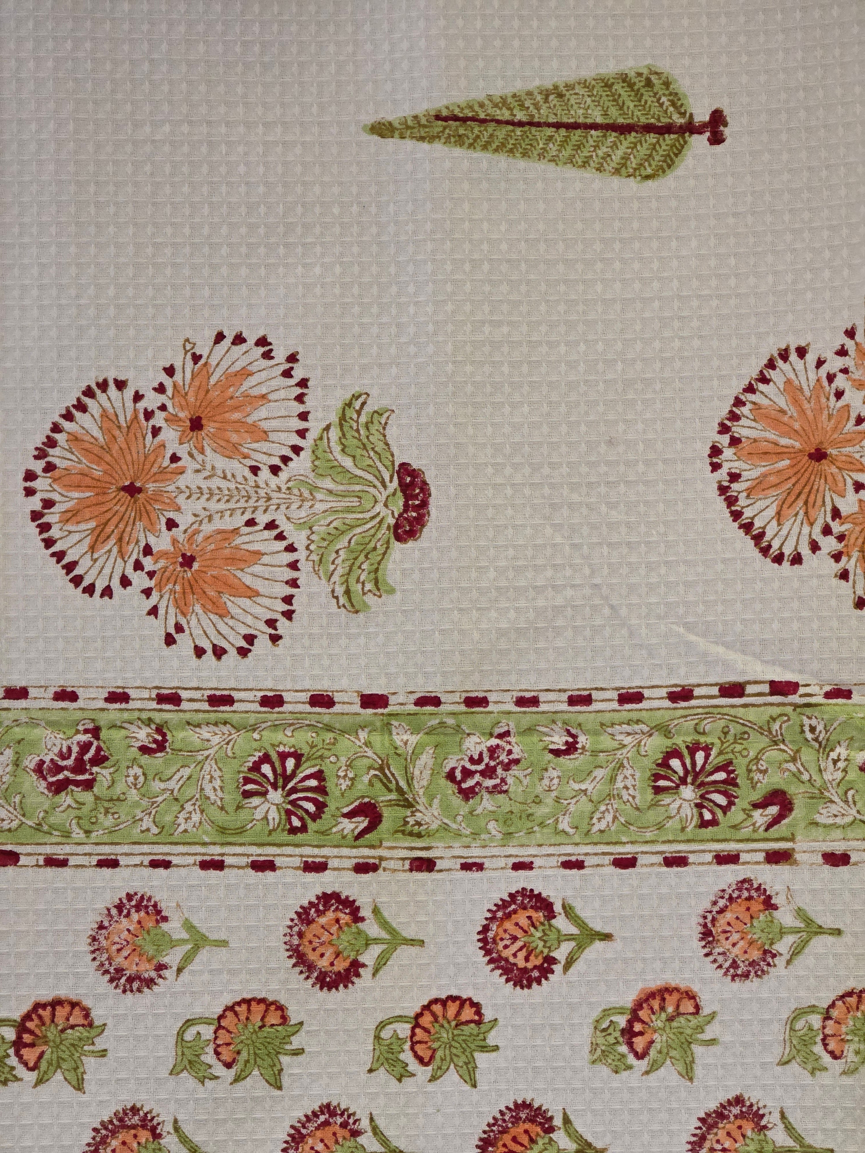 Pure Cotton Hand Block Print Bath Towel