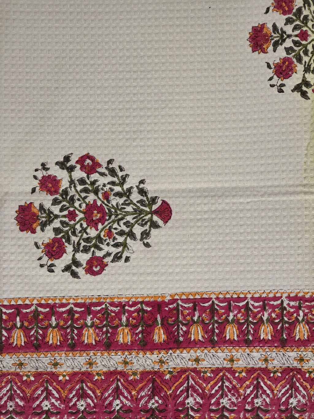 Pure Cotton Hand Block Print Bath Towel