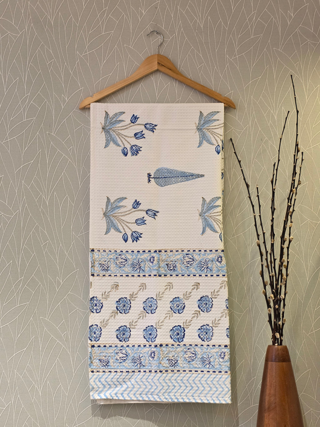 Pure Cotton Hand Block Print Bath Towel