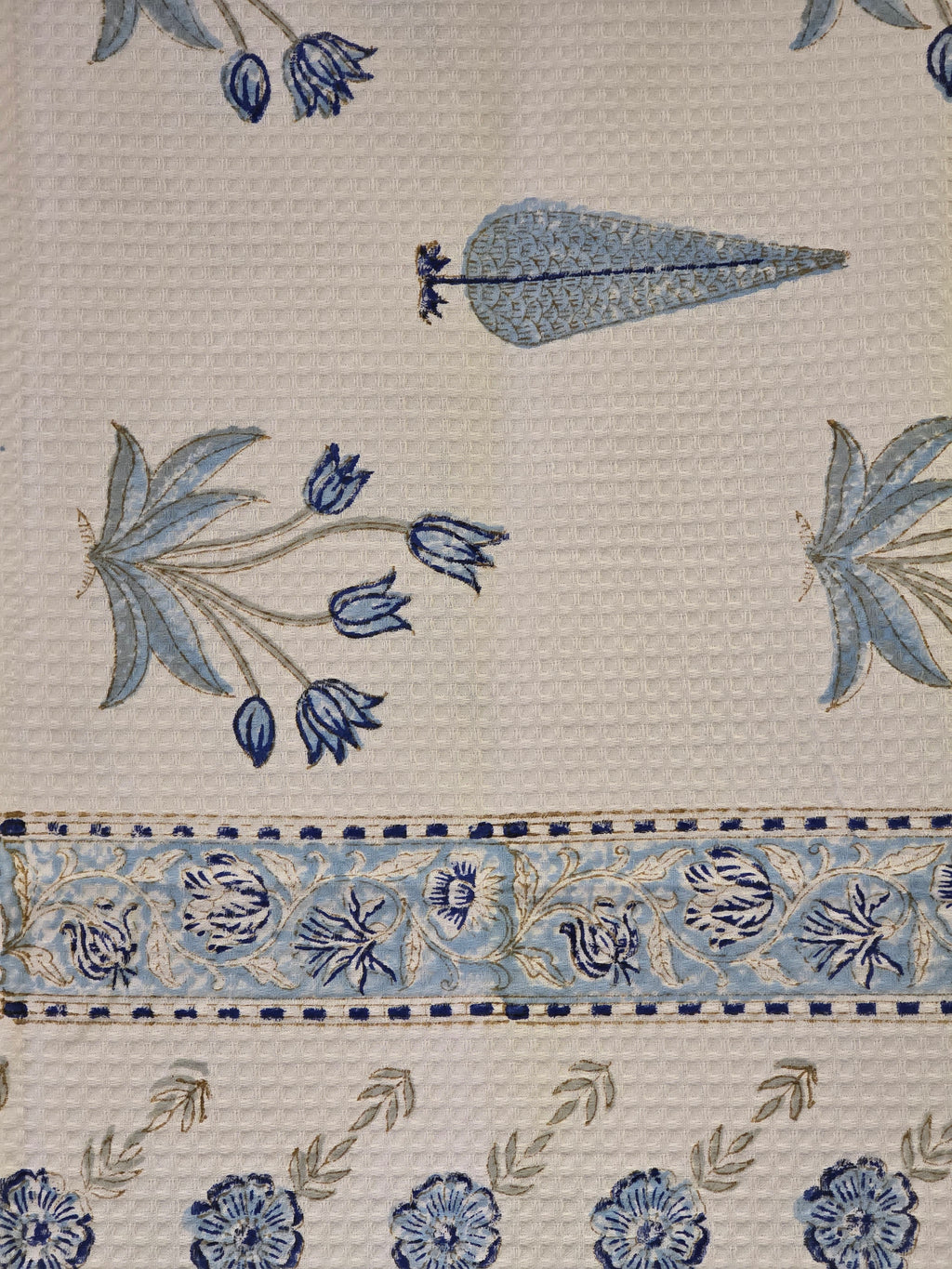 Pure Cotton Hand Block Print Bath Towel