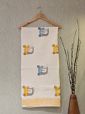 Pure Cotton Hand Block Print Bath Towel