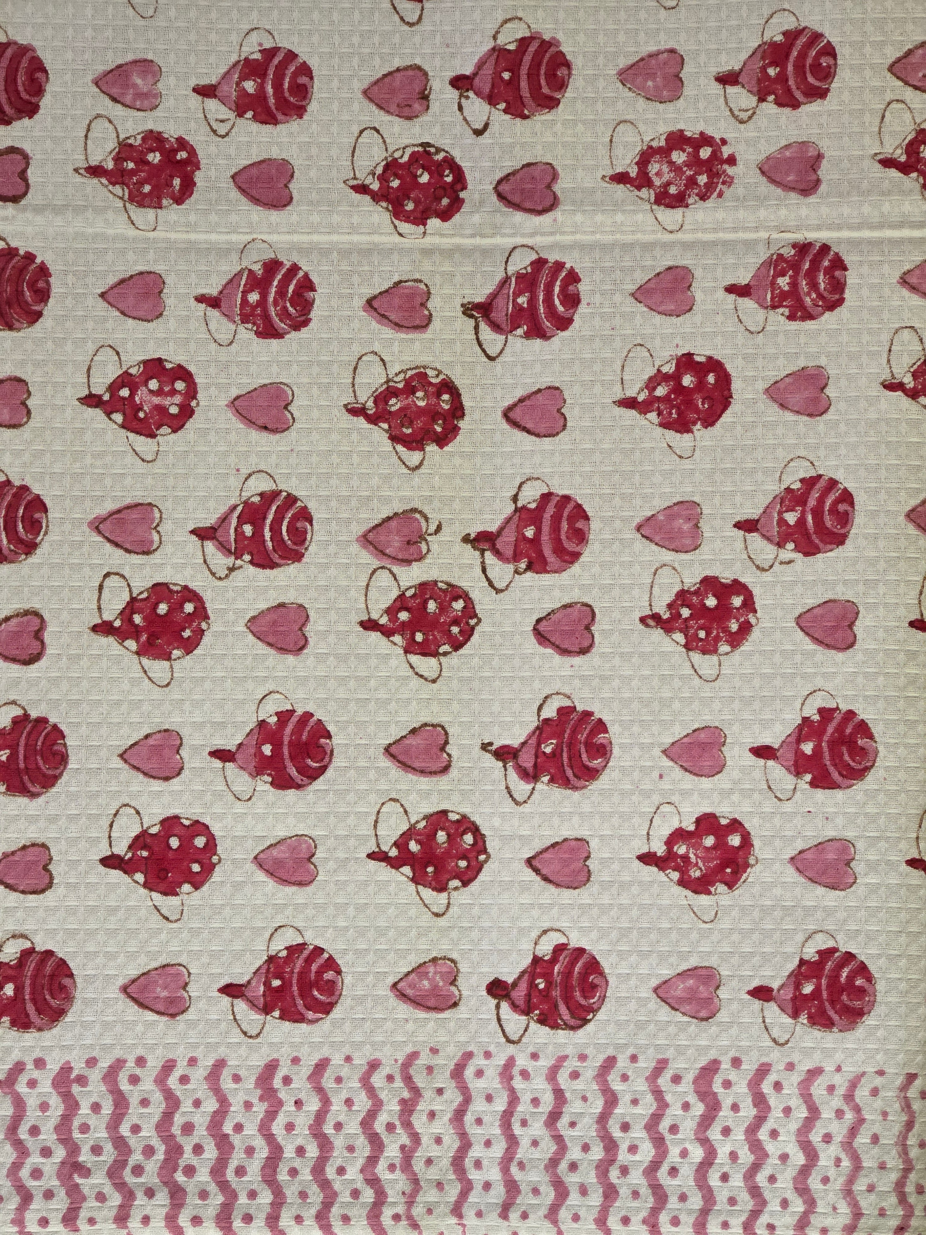 Pure Cotton Hand Block Print Bath Towel