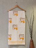 Pure Cotton Hand Block Print Bath Towel