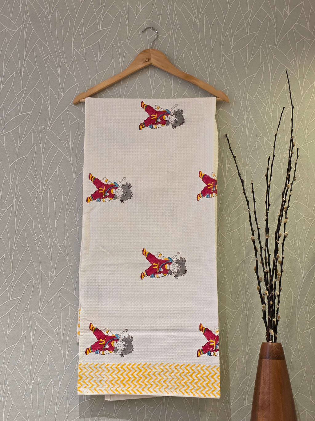 Pure Cotton Hand Block Print Bath Towel
