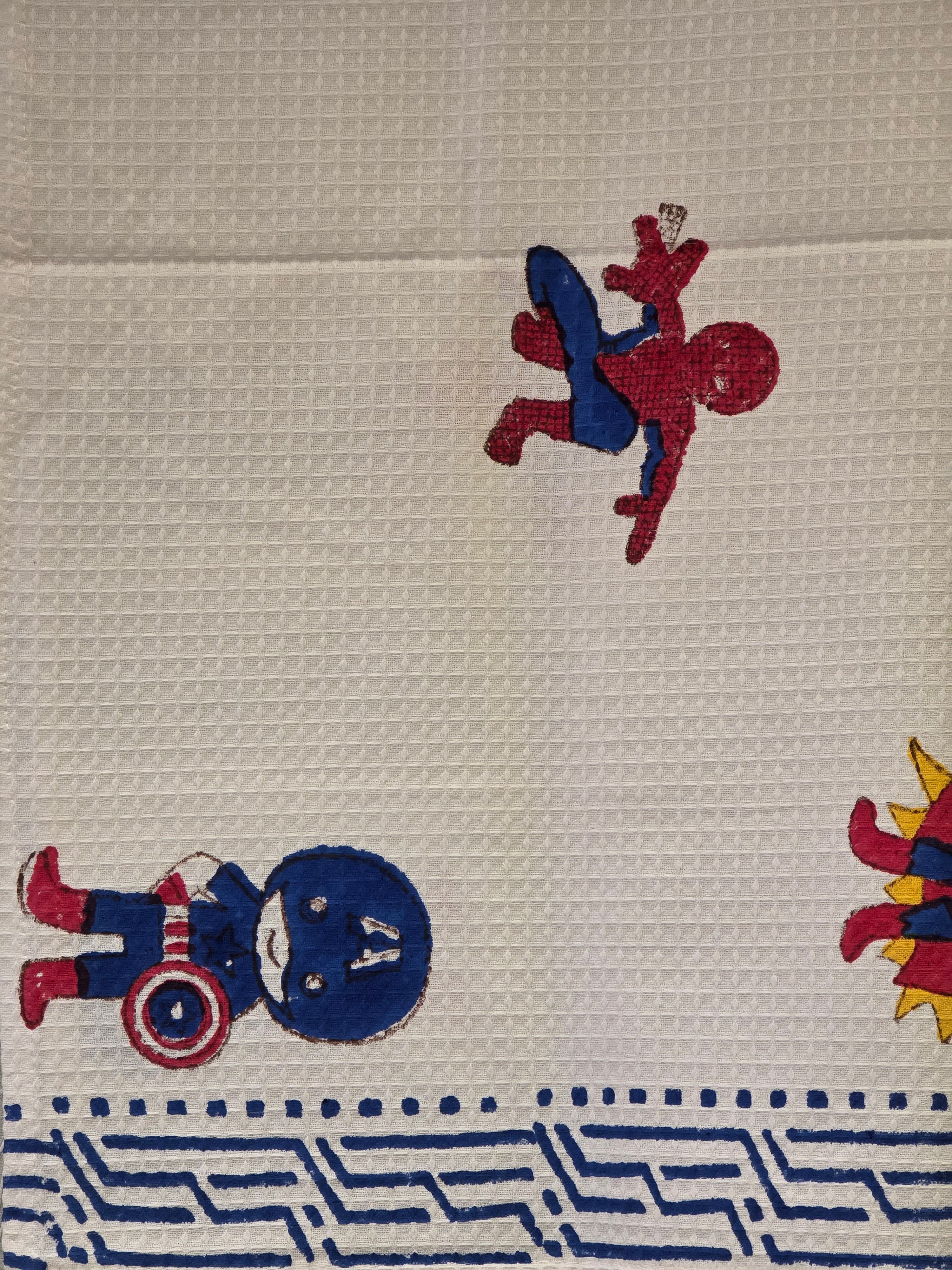 Pure Cotton Hand Block Print Bath Towel