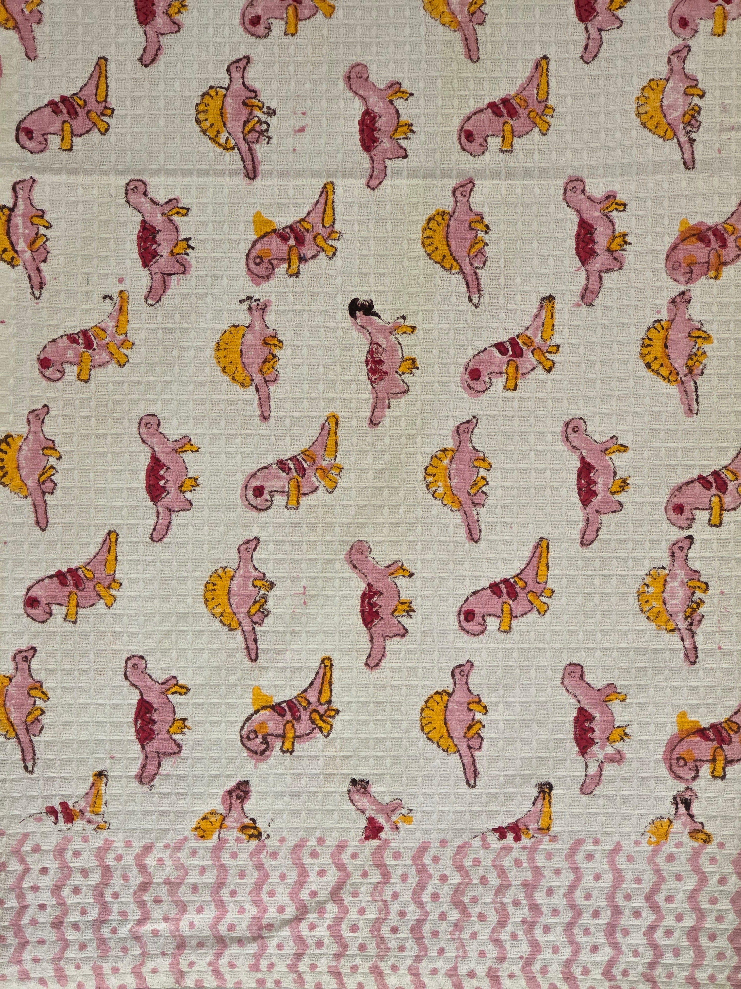 Pure Cotton Hand Block Print Bath Towel