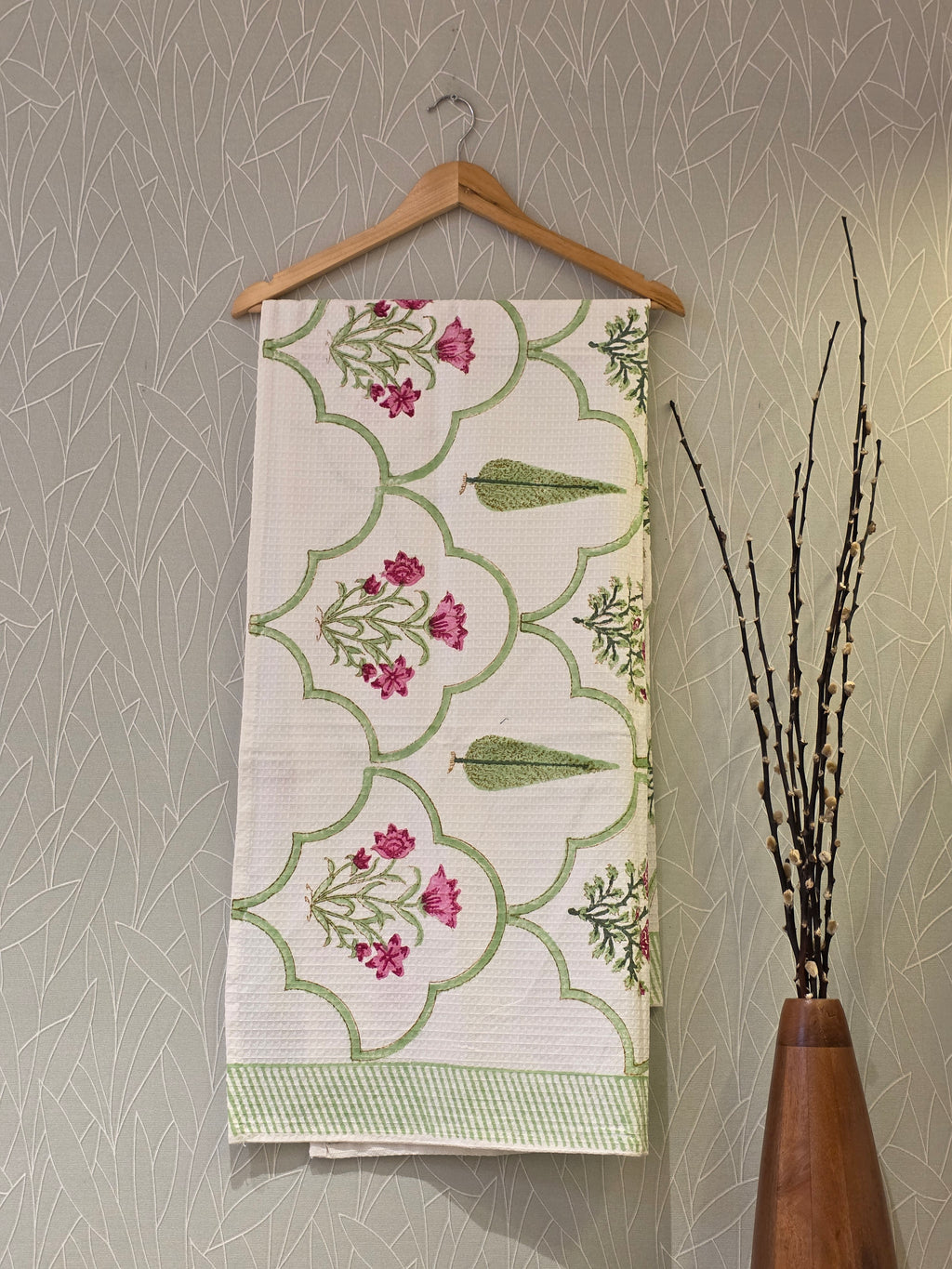 Pure Cotton Hand Block Print Bath Towel