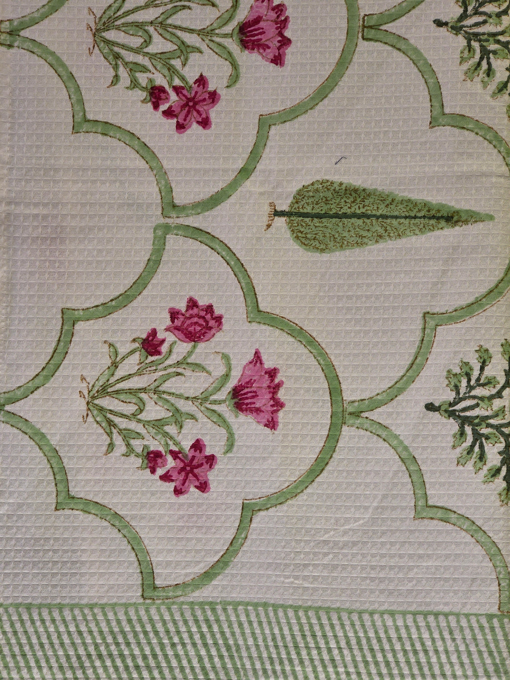 Pure Cotton Hand Block Print Bath Towel