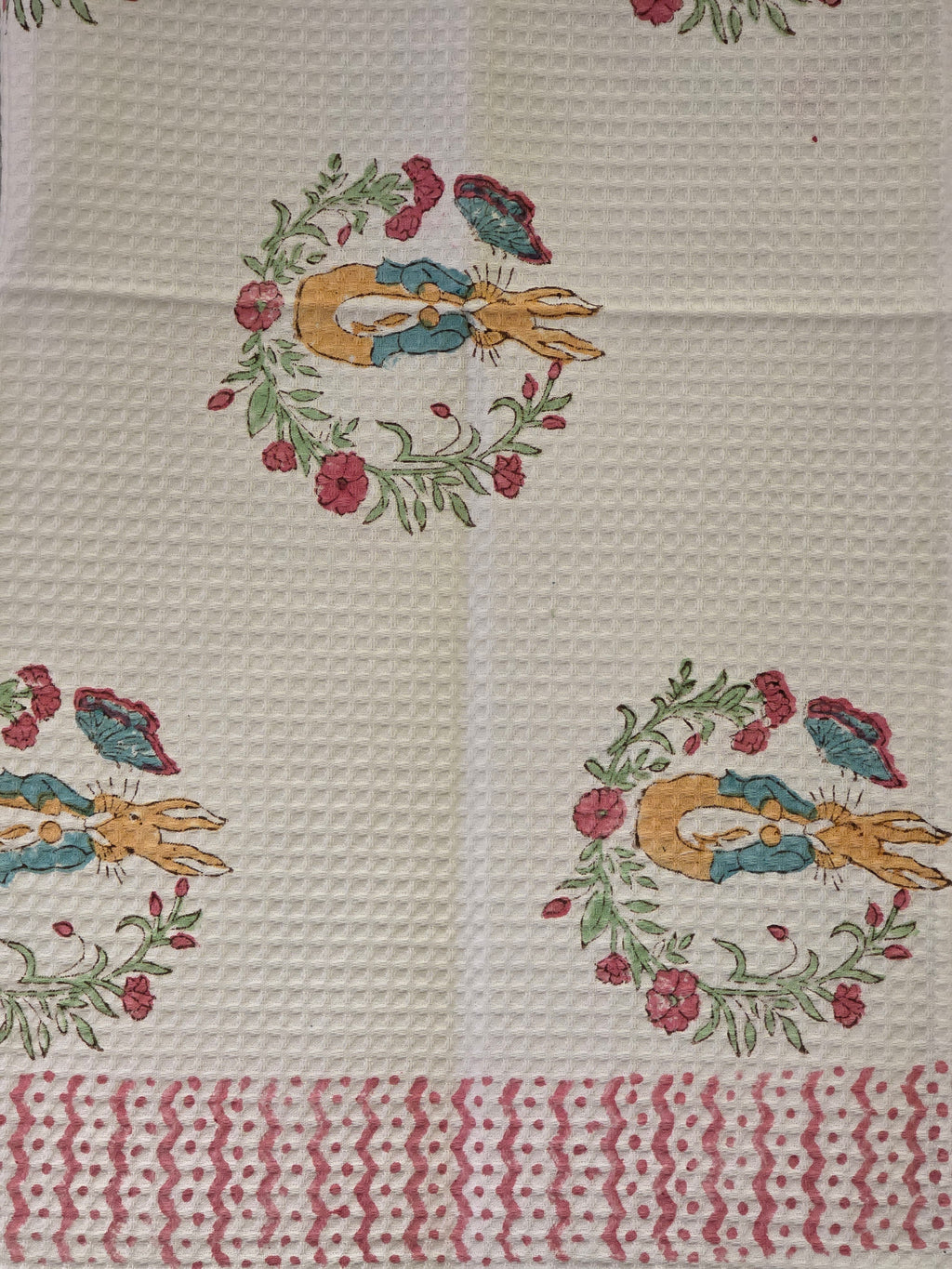 Pure Cotton Hand Block Print Bath Towel