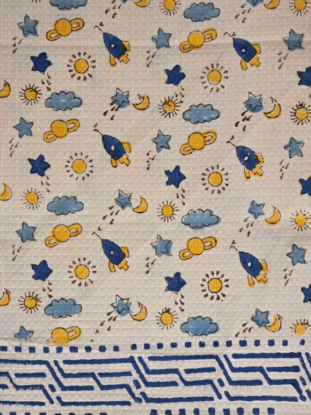 Pure Cotton Hand Block Print Bath Towel