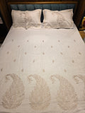 King Size Embroidered Bedsheet Set