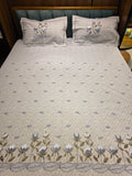 King Size Embroidered Bedsheet Set