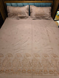 King Size Embroidered Bedsheet Set
