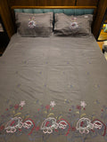 King Size Embroidered Bedsheet Set