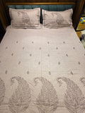 King Size Embroidered Bedsheet Set