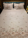 King Size Embroidered Bedsheet Set