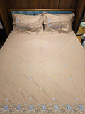 King Size Embroidered Bedsheet Set
