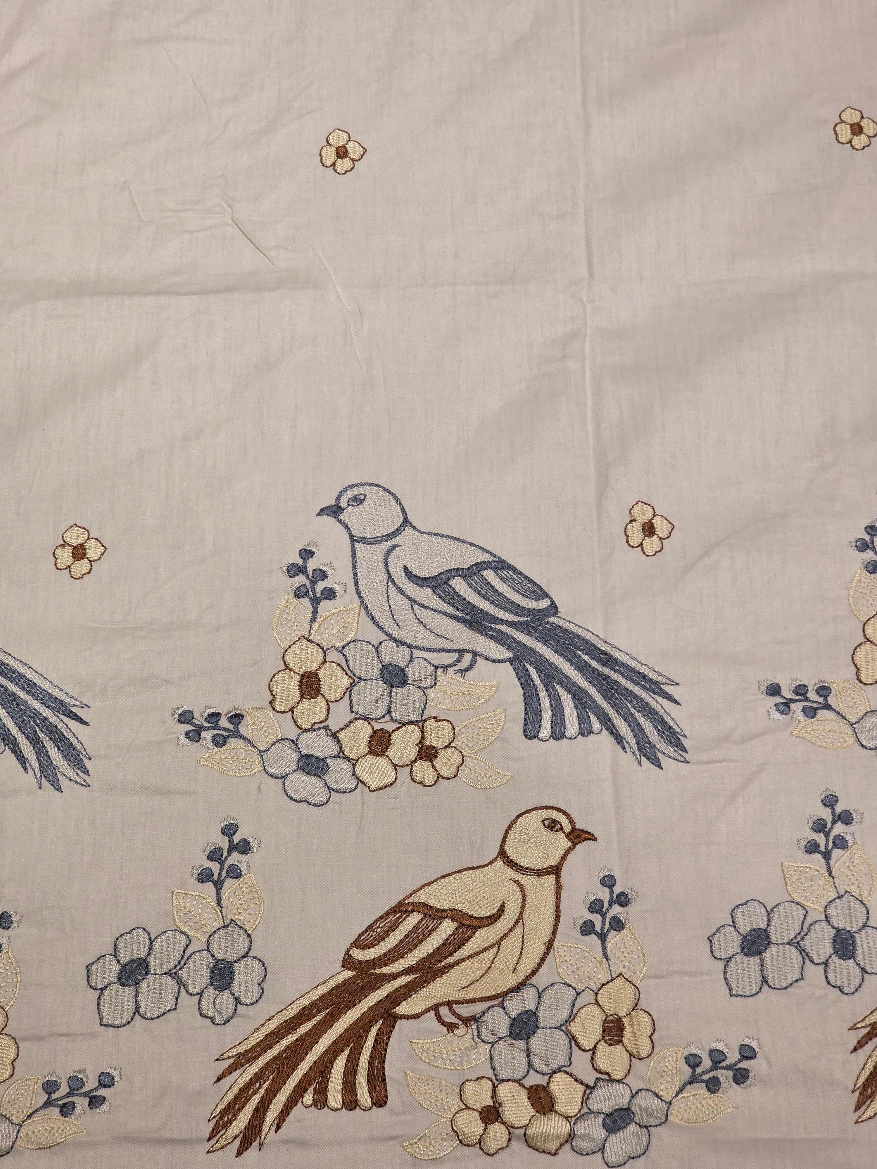 King Size Embroidered Bedsheet Set