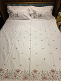 King Size Embroidered Bedsheet Set
