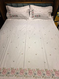 King Size Embroidered Bedsheet Set
