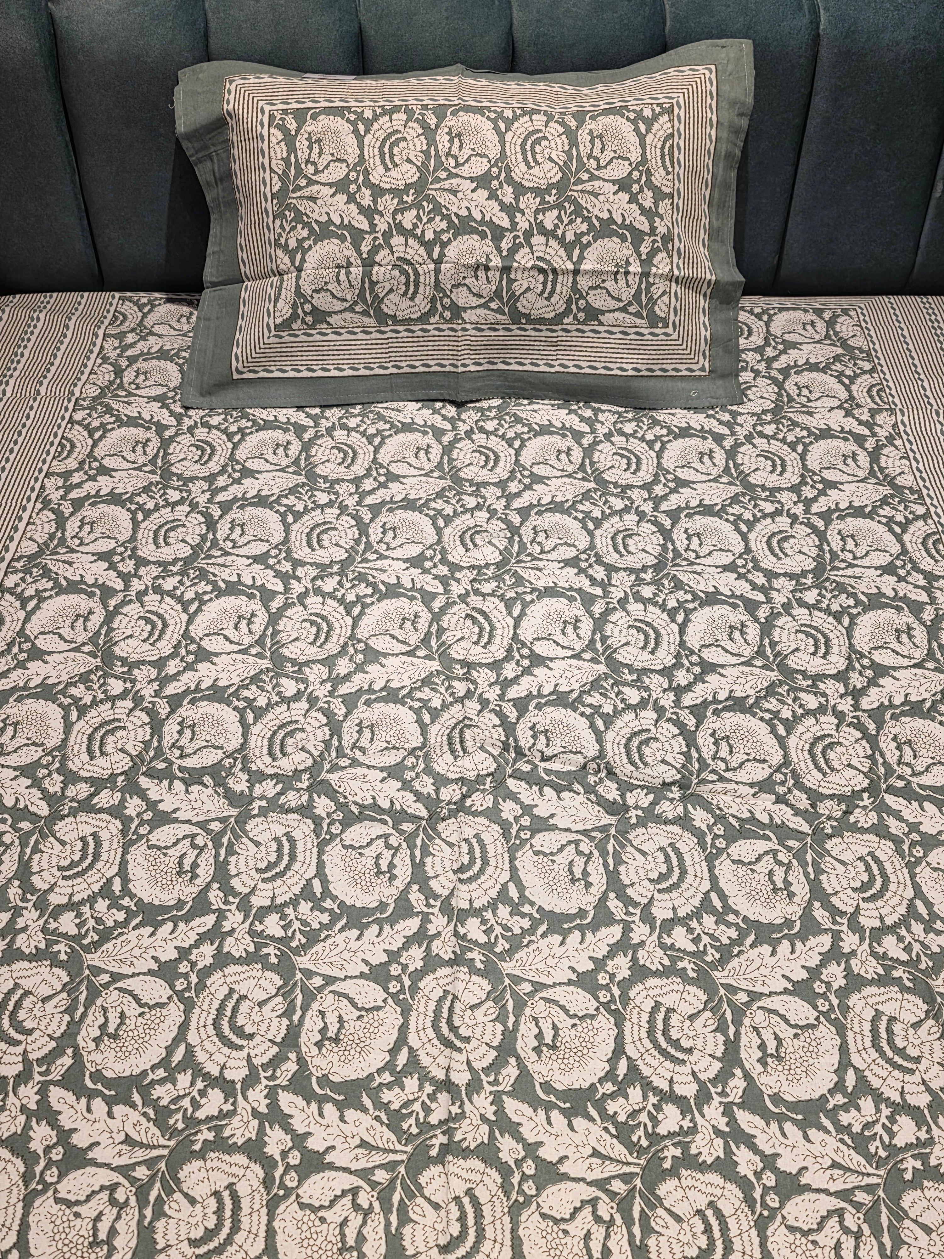 Single Pure Cotton Bedsheet Set