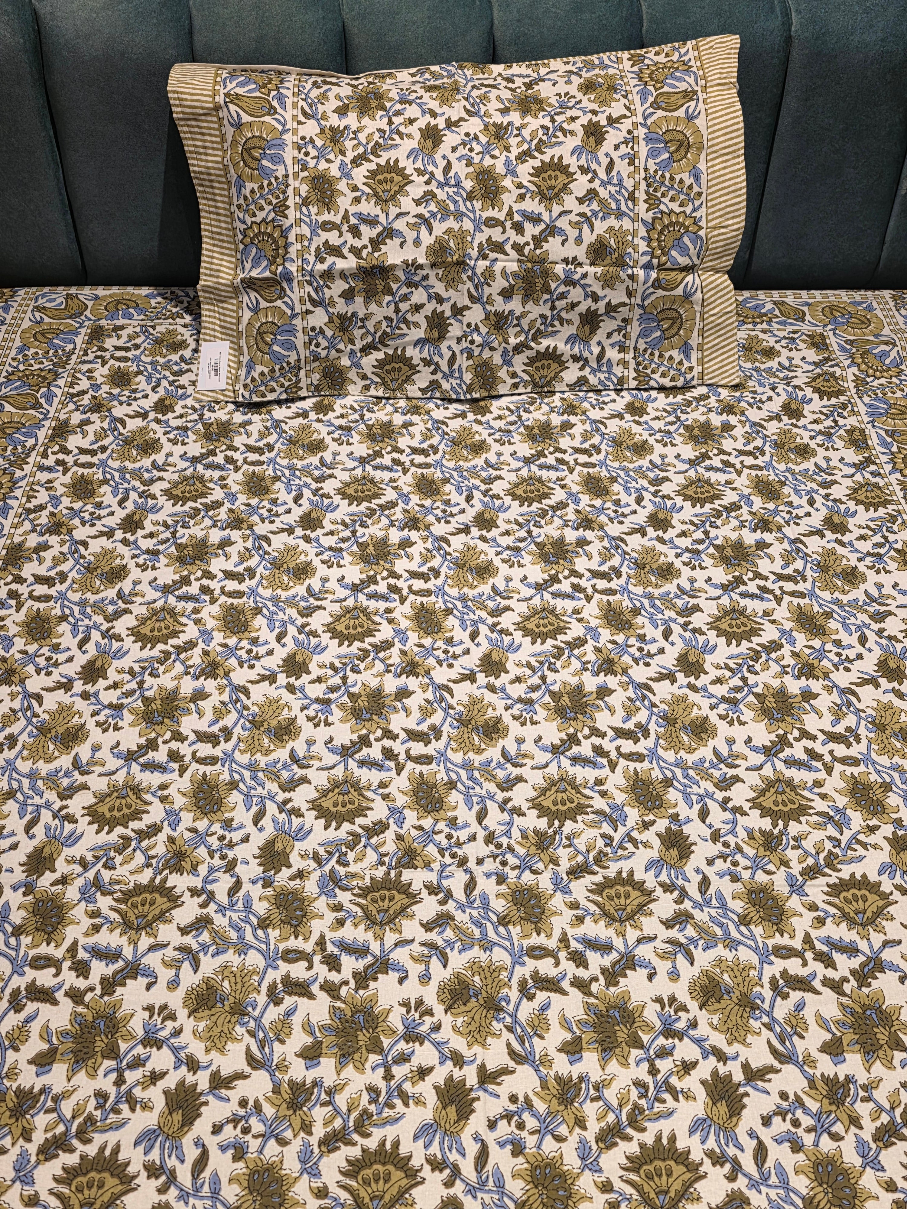 Single Pure Cotton Bedsheet Set