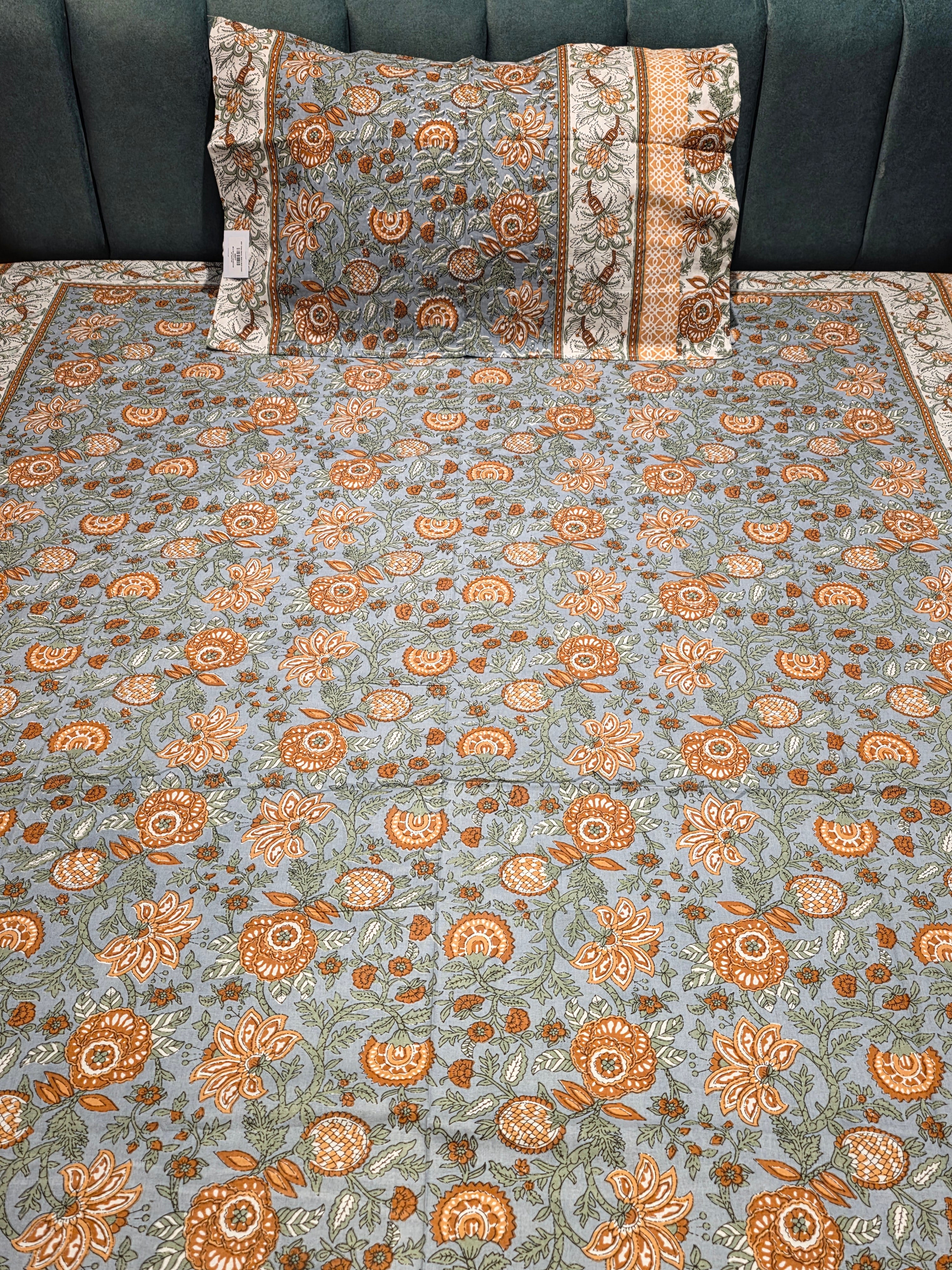 Single Pure Cotton Bedsheet Set