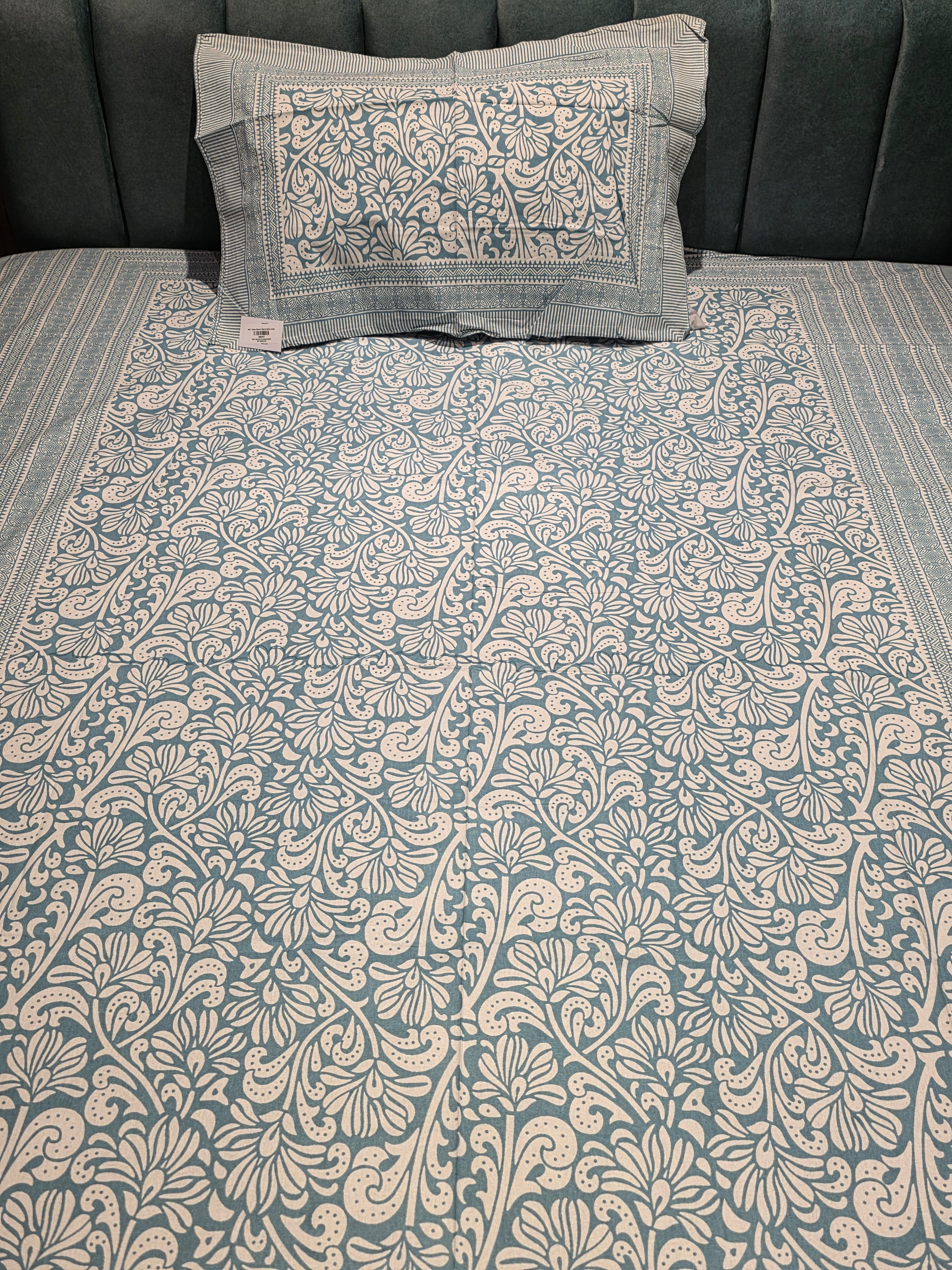 Single Pure Cotton Bedsheet Set