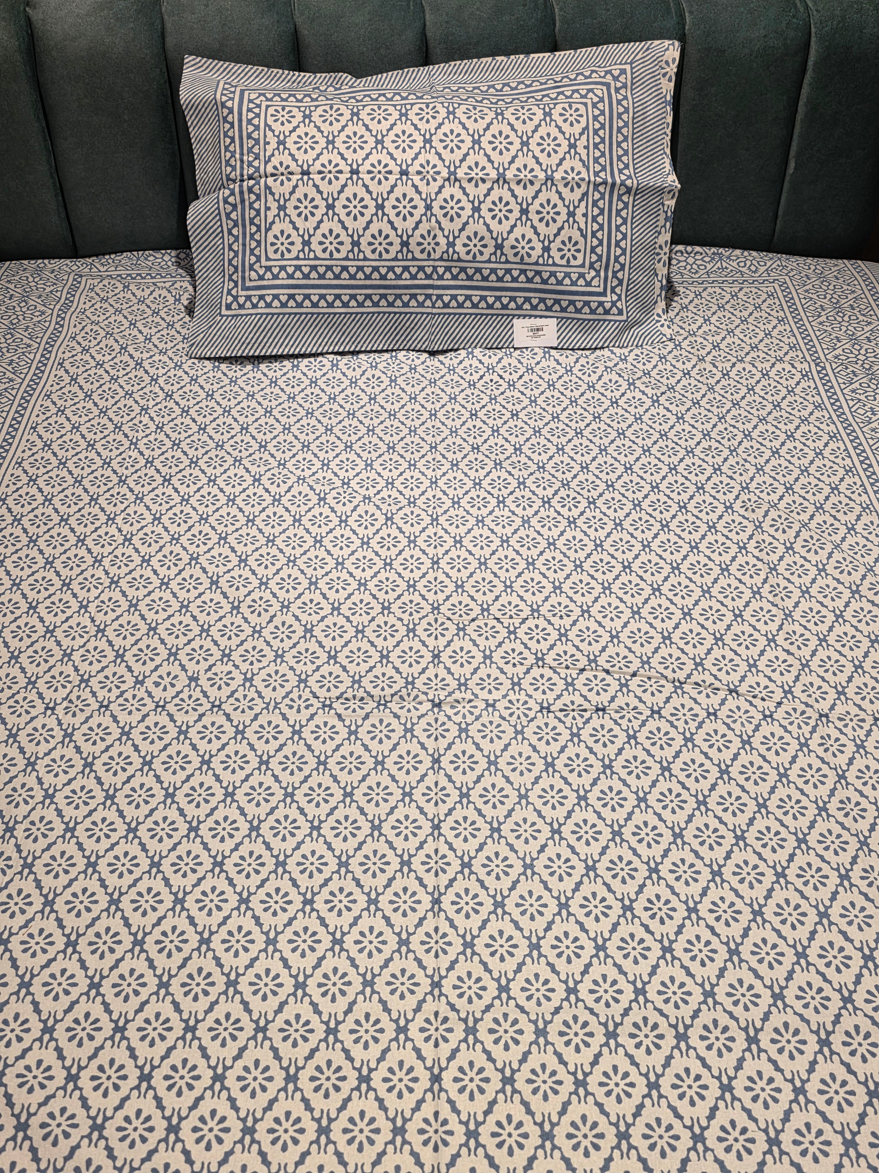 Single Pure Cotton Bedsheet Set