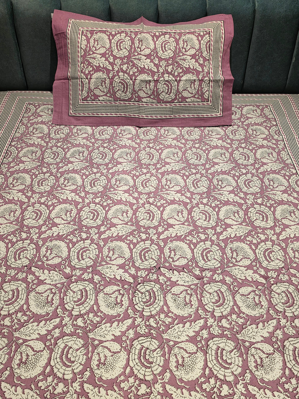 Single Pure Cotton Bedsheet Set