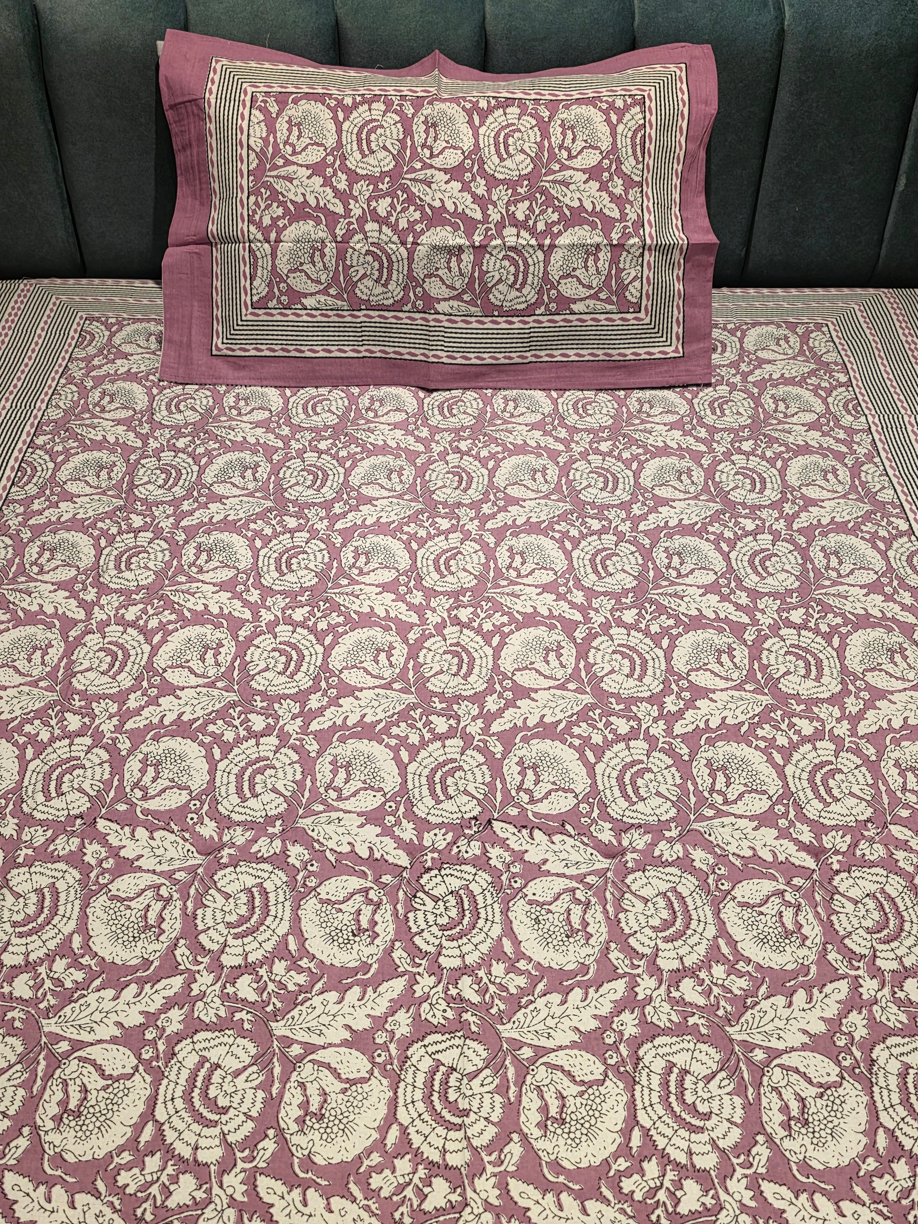 Single Pure Cotton Bedsheet Set
