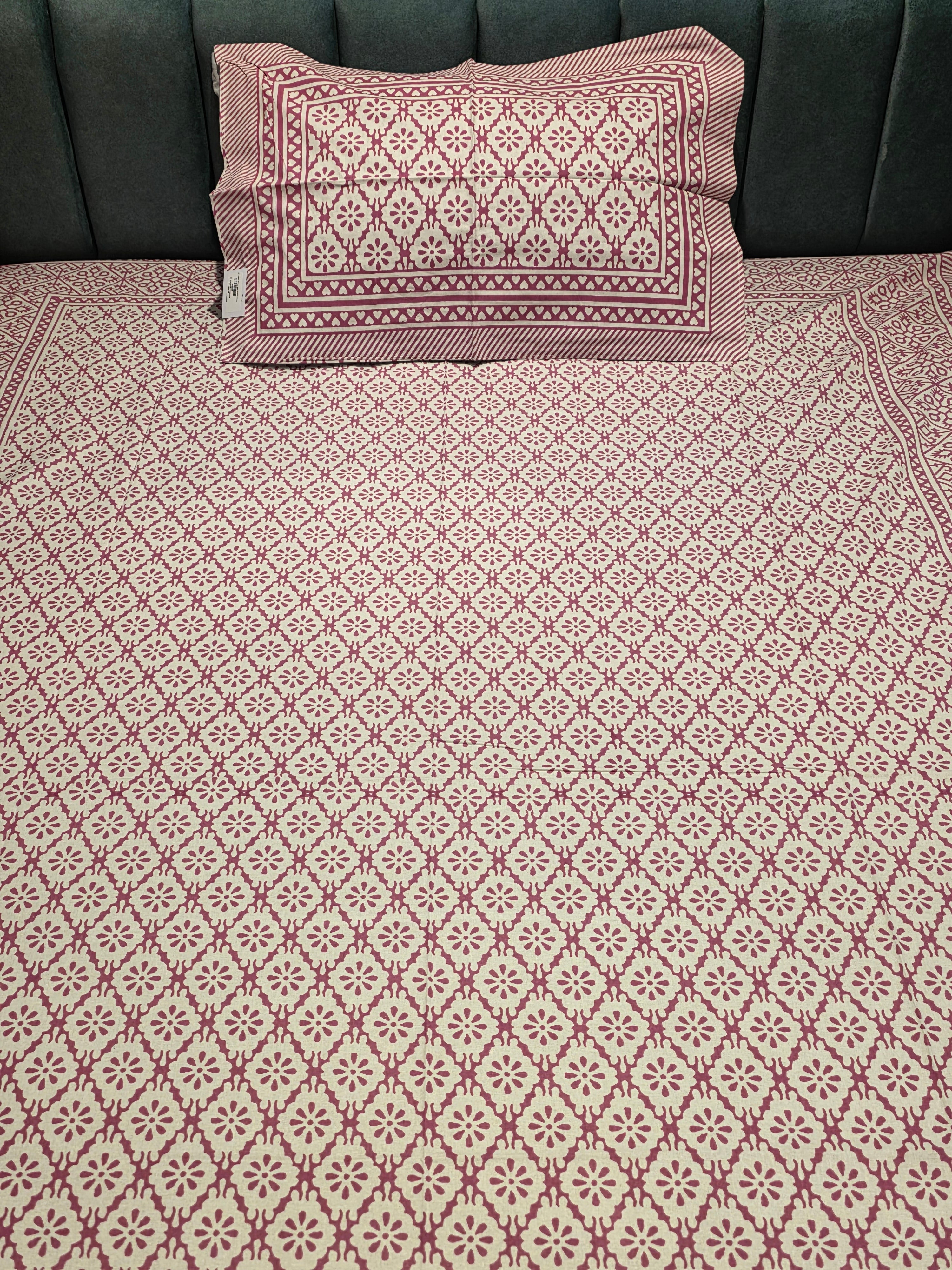 Single Pure Cotton Bedsheet Set