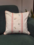 Lace Embroidered Cushion Cover – 16 x 16 inches