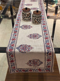 Hand Block Printed Jute Table Runner