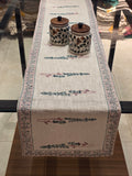 Hand Block Printed Jute Table Runner