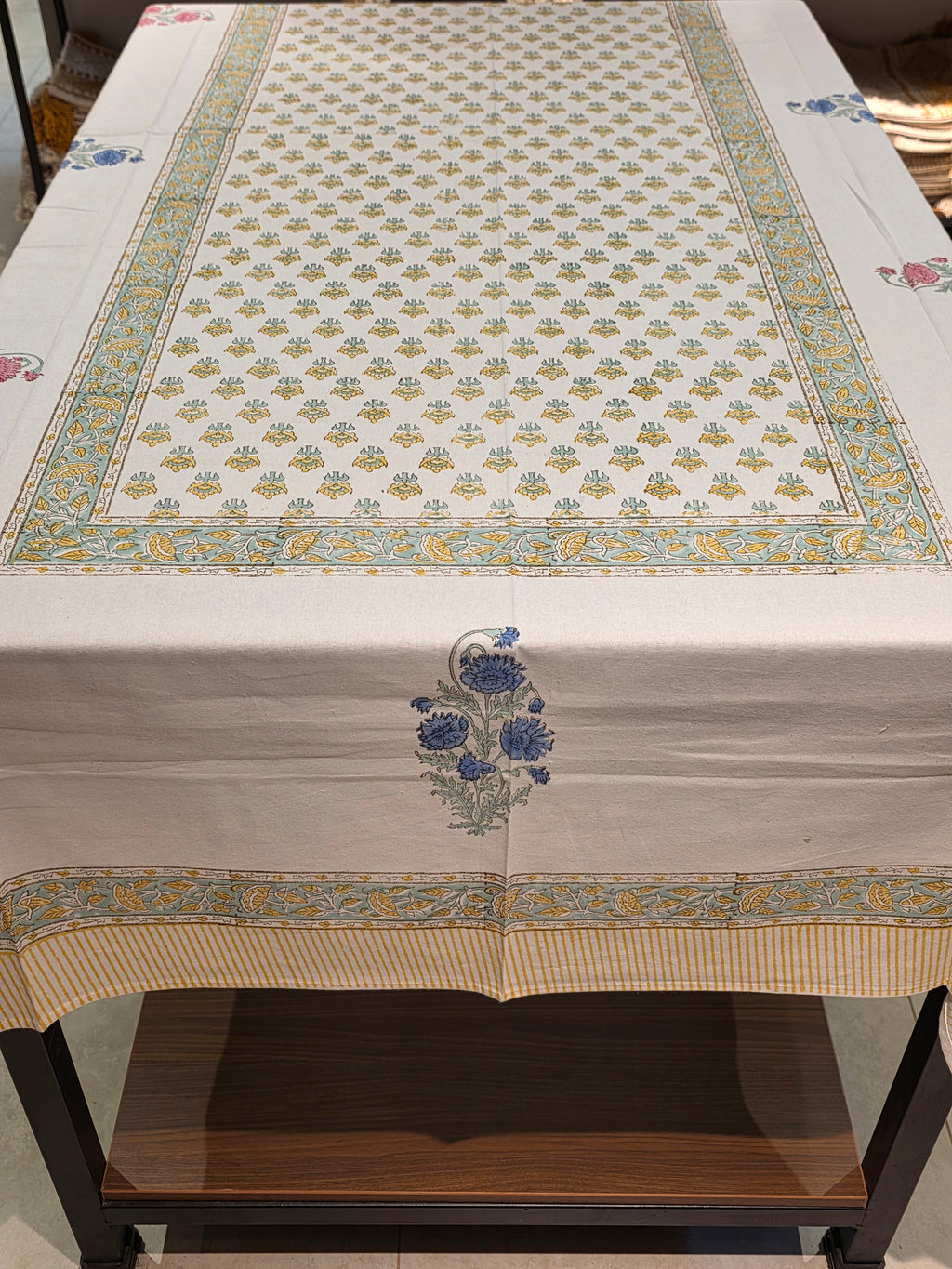 Hand Block Printed Table Cloth