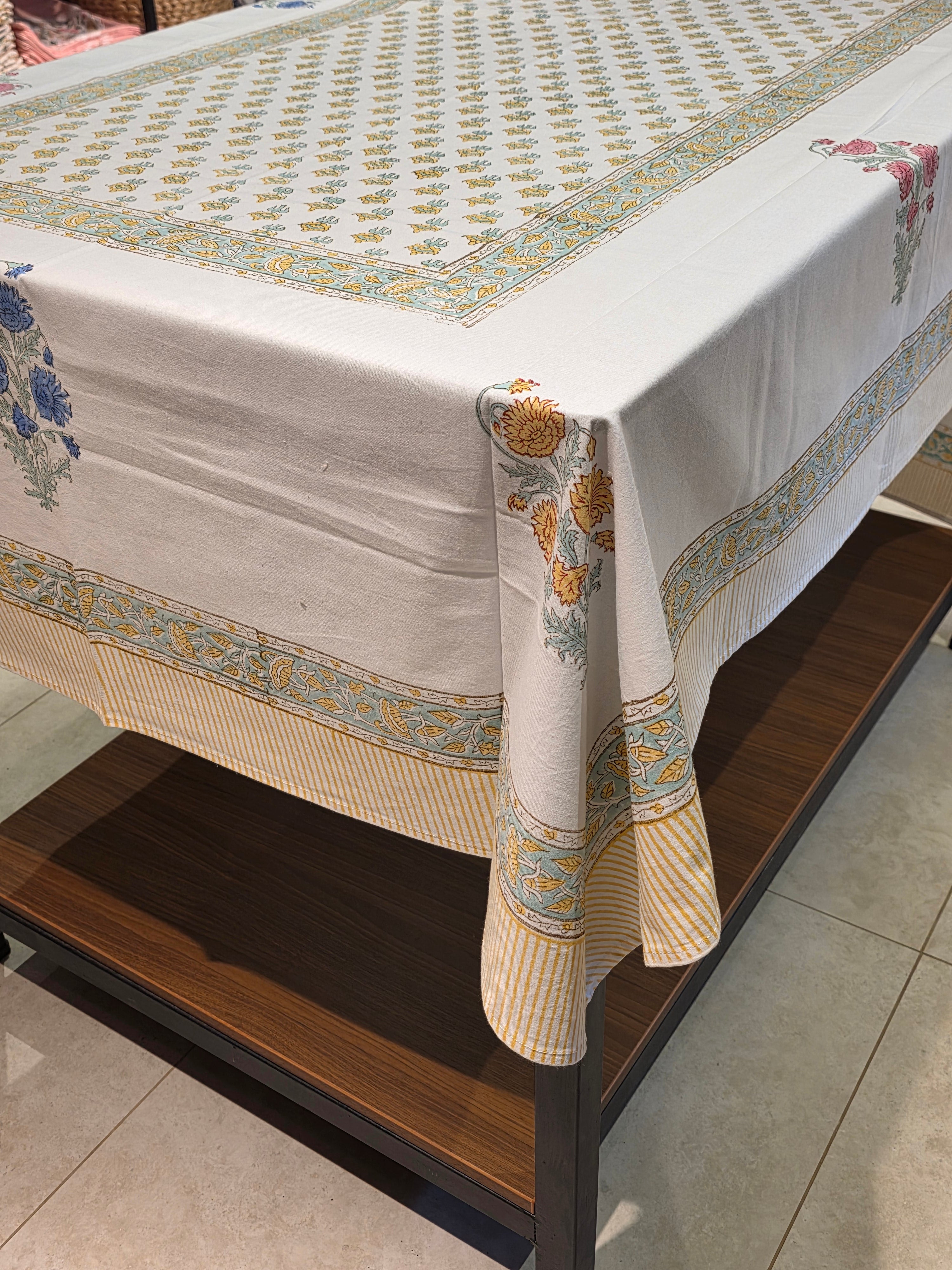 Hand Block Printed Table Cloth