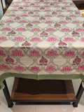 Hand Block Printed Table Cloth - 6 SEATER