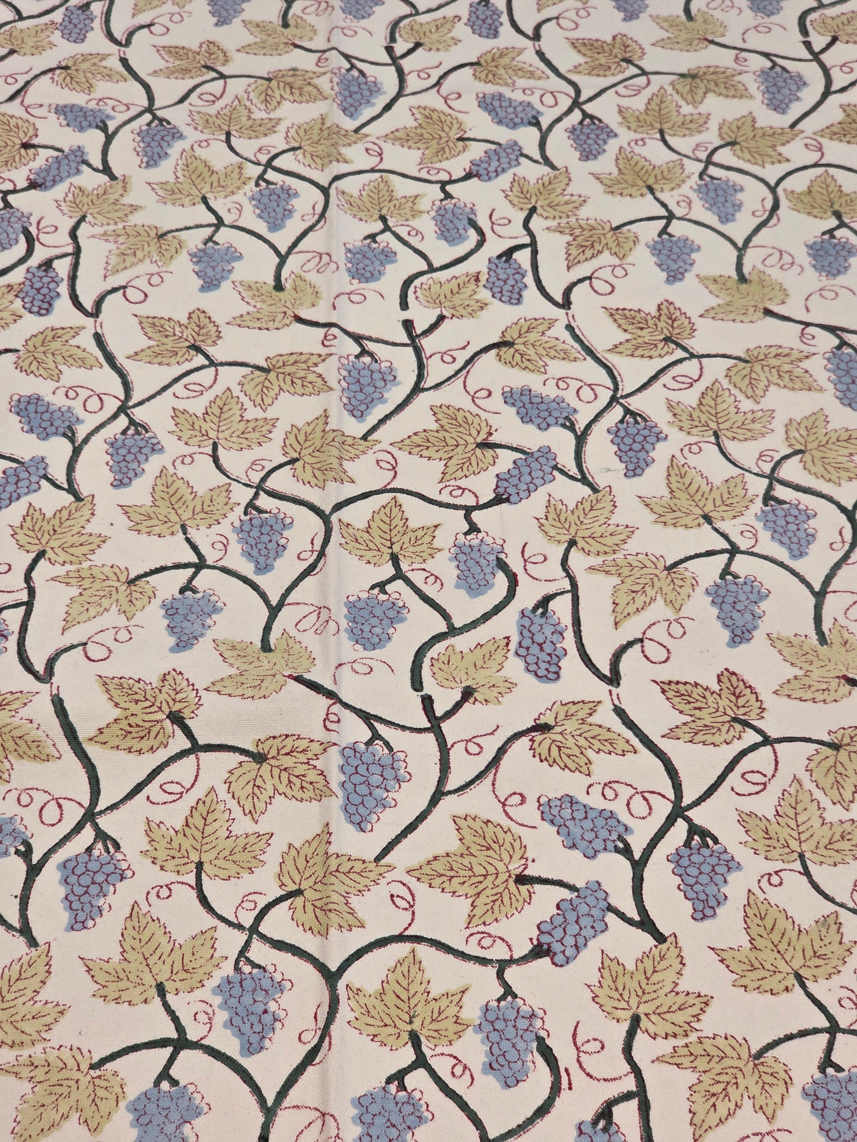 Hand Block Printed Table Cloth – 8 SEATER