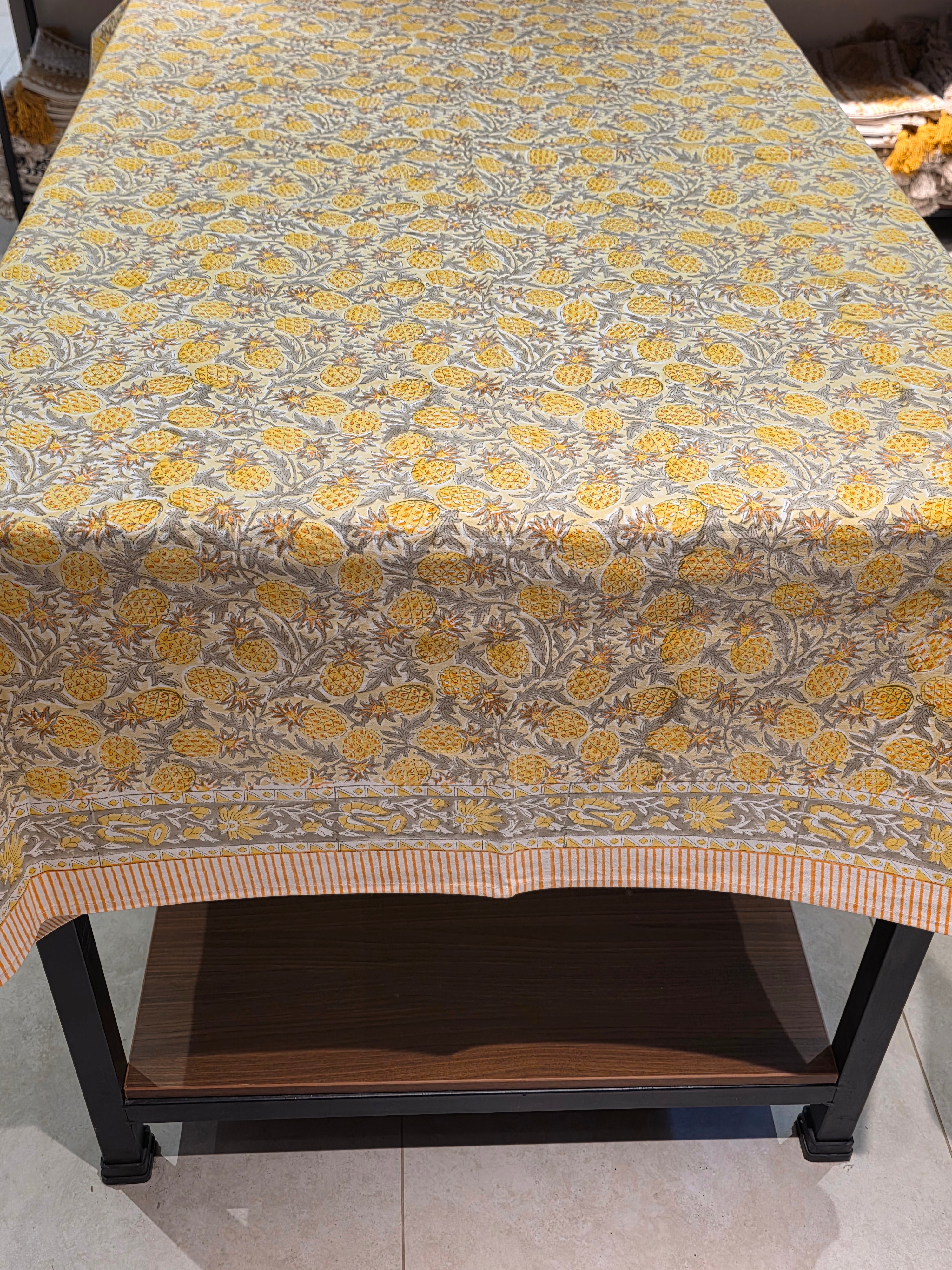 Hand Block Printed Table Cloth – 8 SEATER