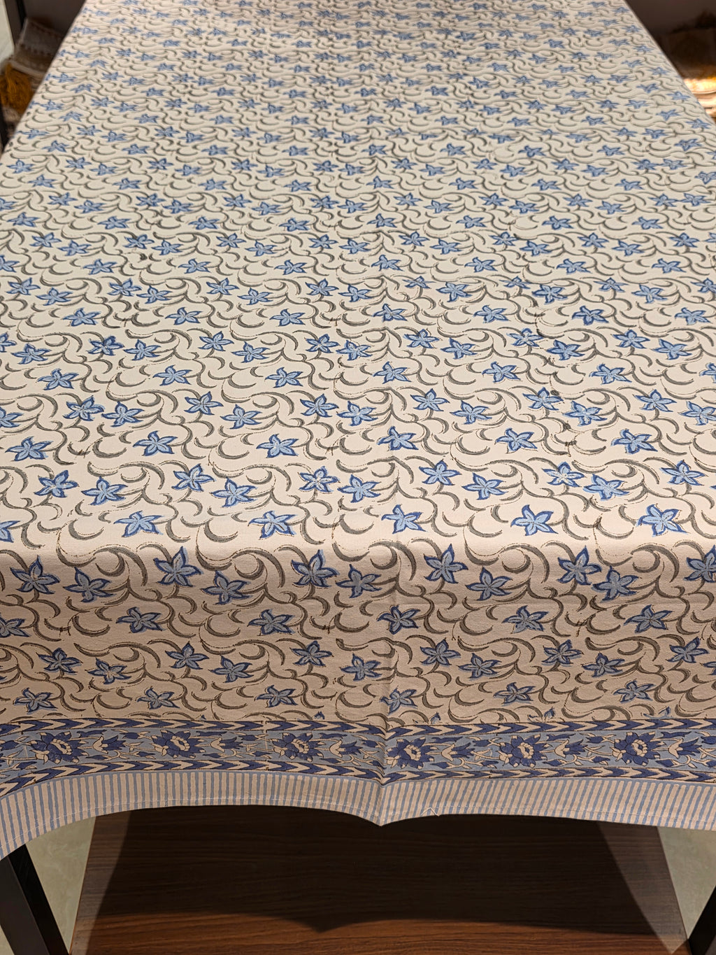 Hand Block Printed Table Cloth – 8 SEATER