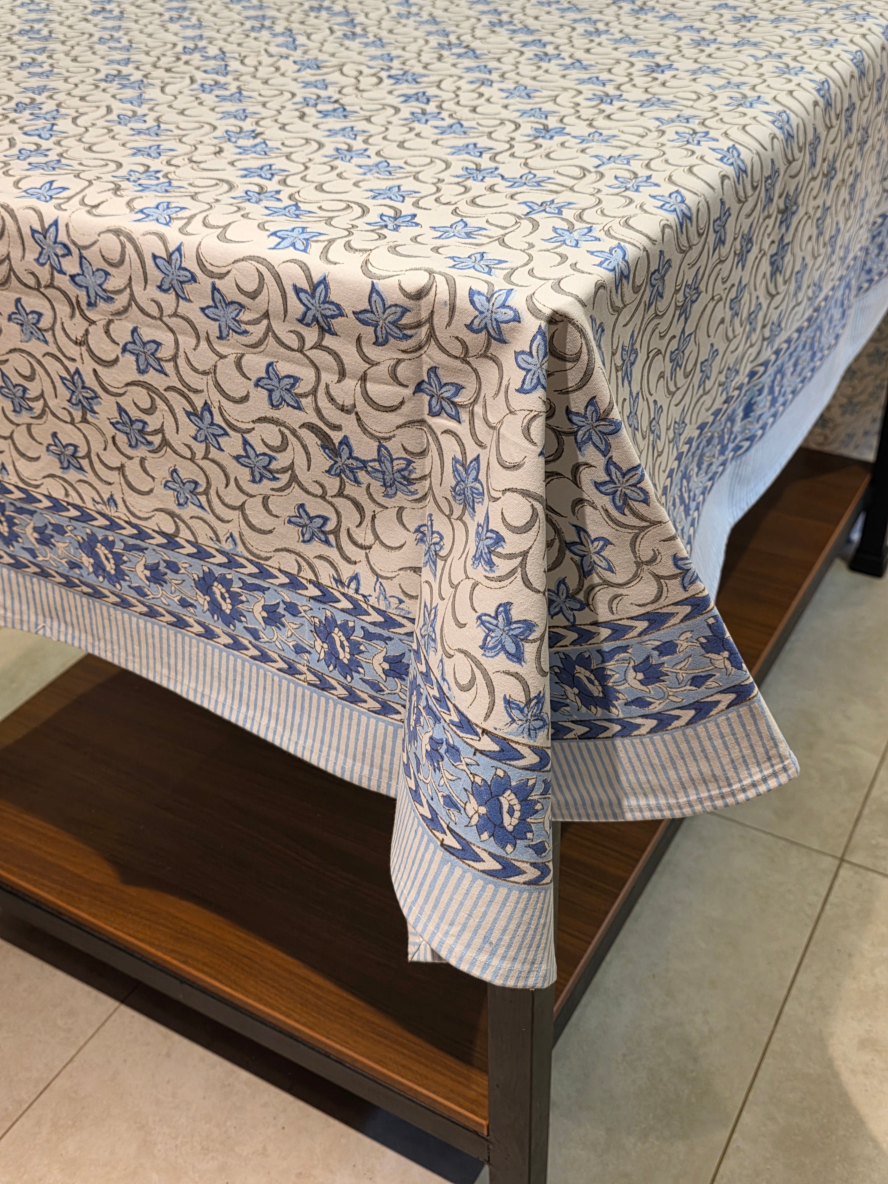 Hand Block Printed Table Cloth – 8 SEATER