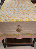 Hand Block Printed Table Cloth – 8 SEATER