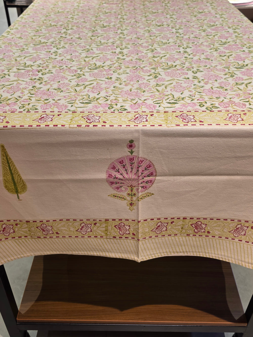 Hand Block Printed Table Cloth – 8 SEATER