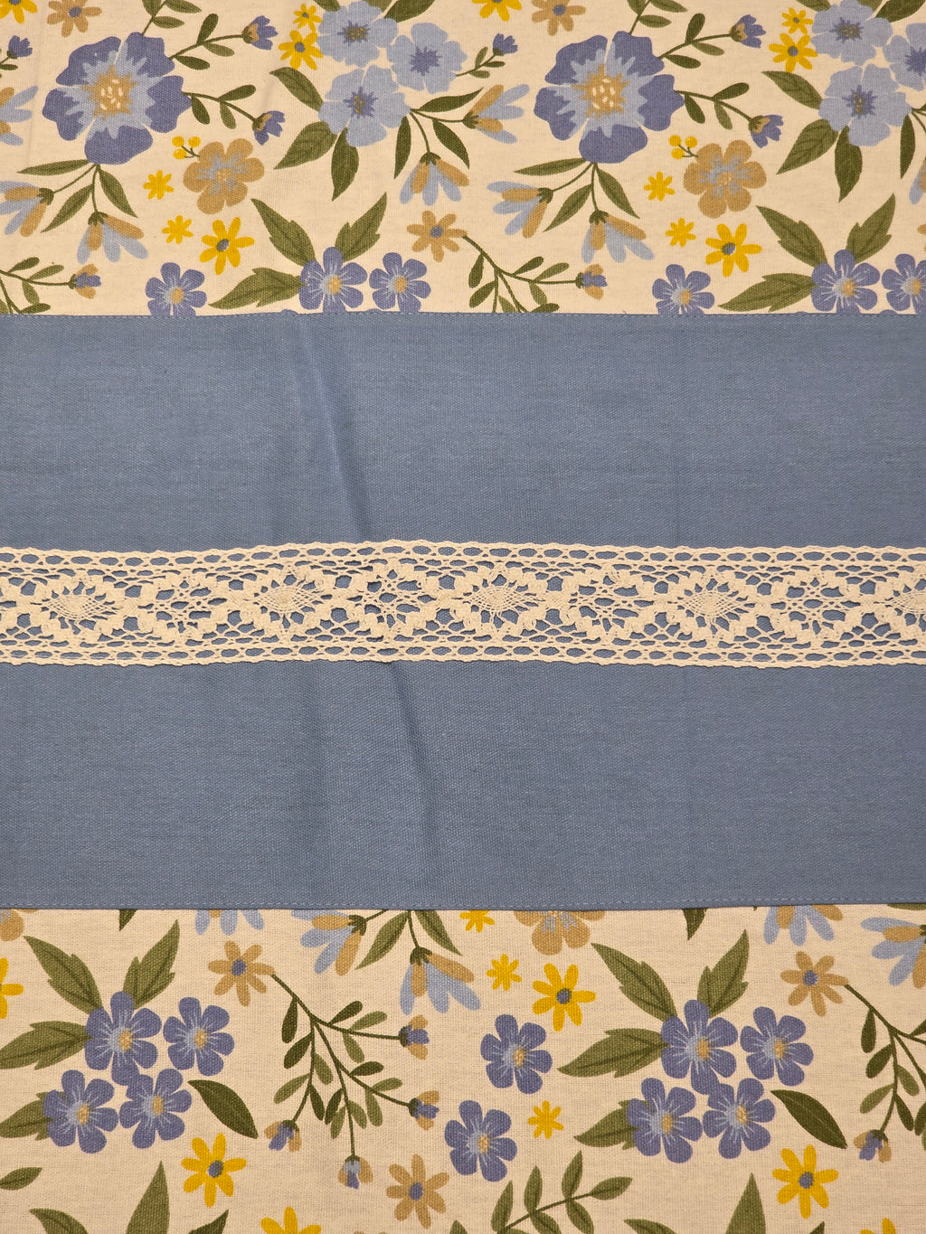 Floral Print Hakoba Lace Bedsheet