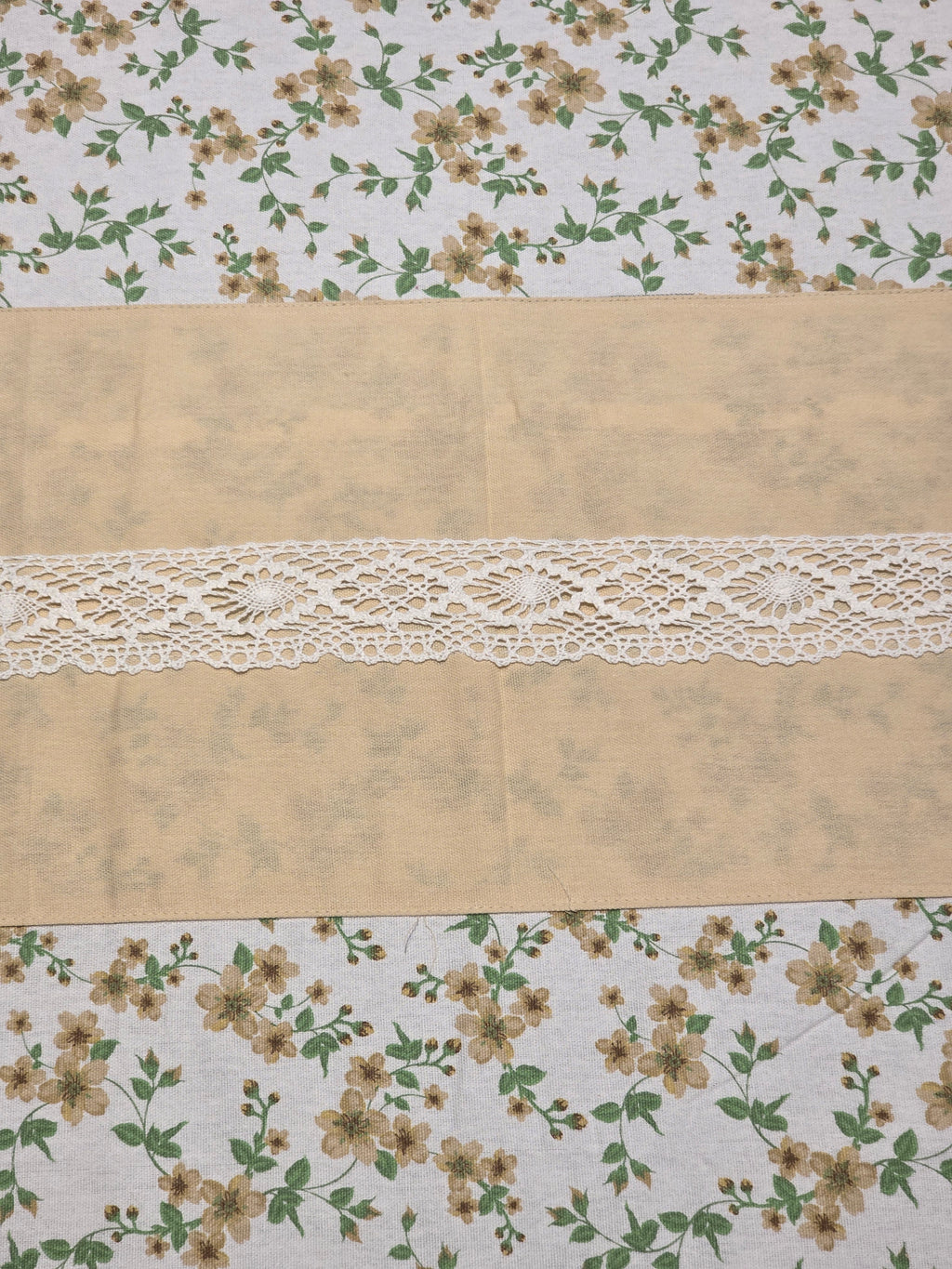 Floral Print Hakoba Lace Bedsheet