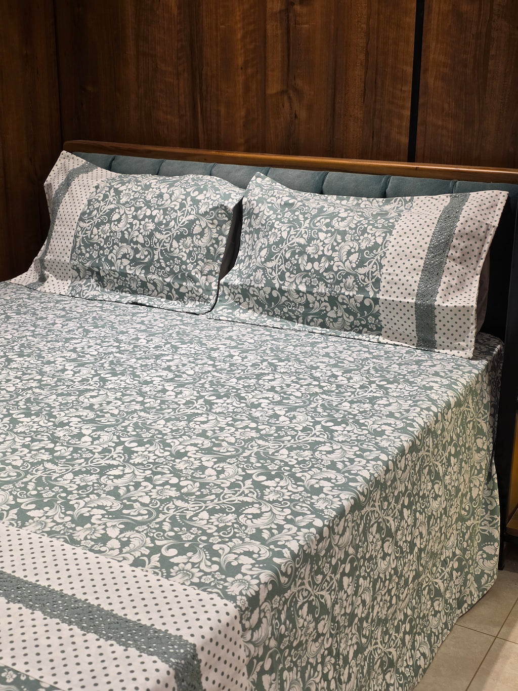 Floral Print Hakoba Lace Bedsheet