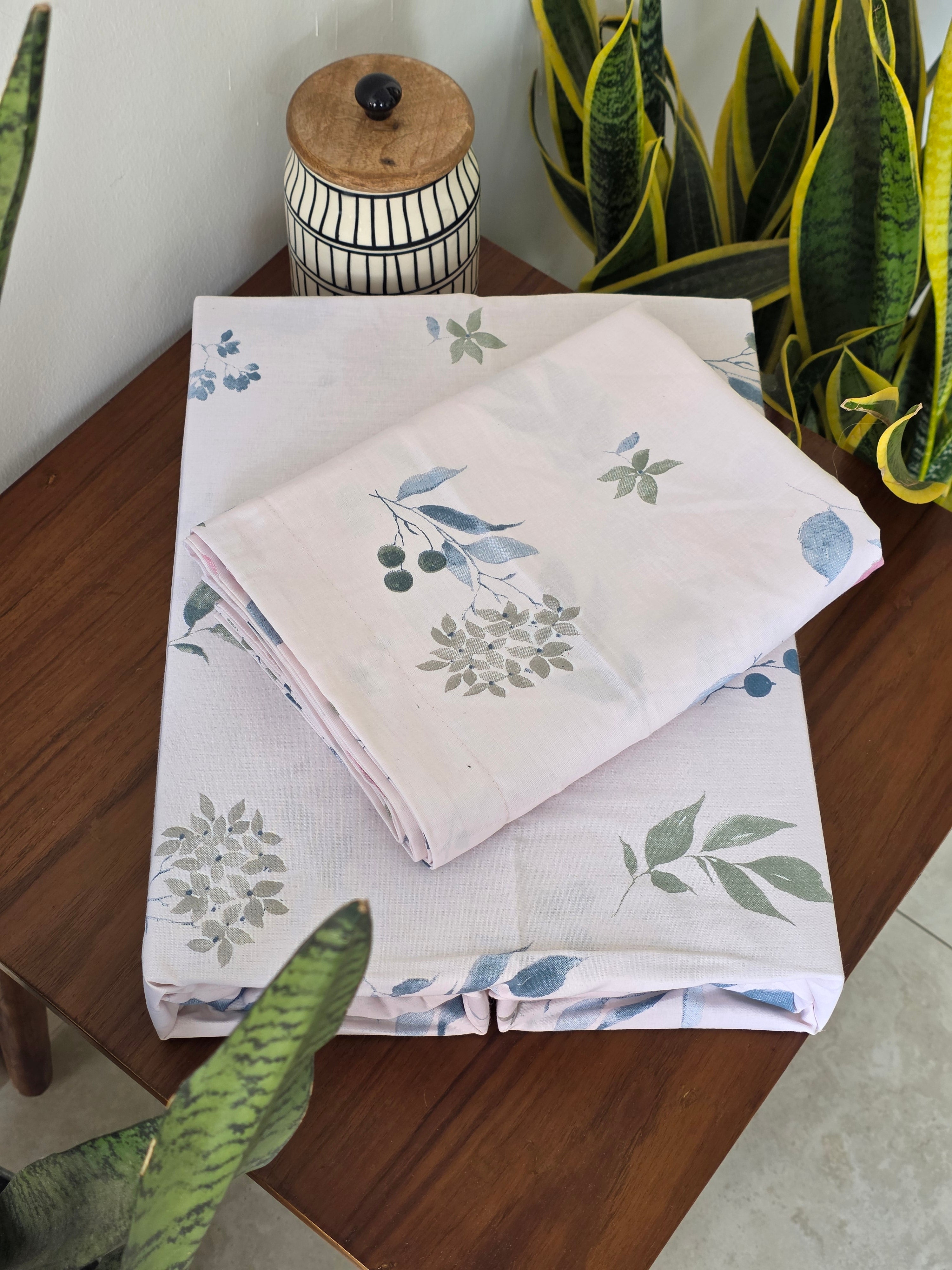 300 TC Pure Cotton Fitted Bedsheet